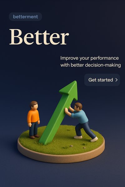 3D Scene Depicting Personal Growth and Improvement in Decision-Making