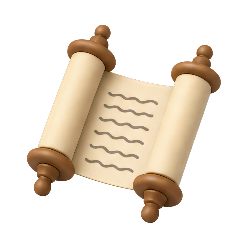 scroll with ancient text