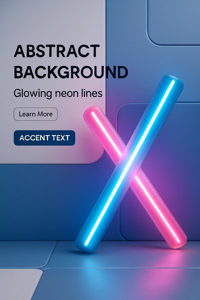 Vibrant Neon Corporate Design with Typography