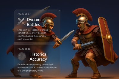 Dynamic Battle Scene of Roman Soldiers in Digital Art