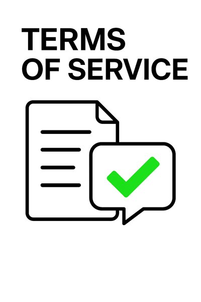 Terms of Service Graphic with Checkmark Icon