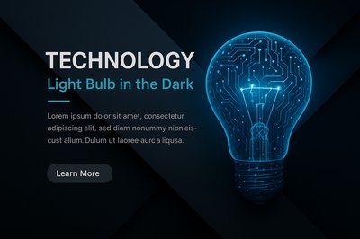 Illuminating Technology: Light Bulb Visual in Dark Setting