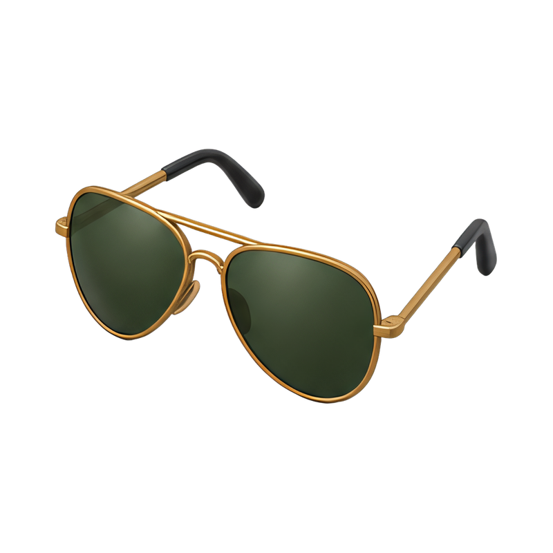 Stylish aviation sunglasses for pilots