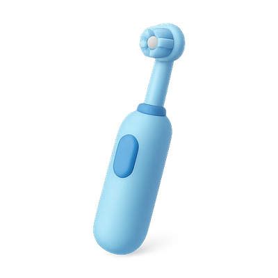 Stylish Blue Electric Toothbrush Design