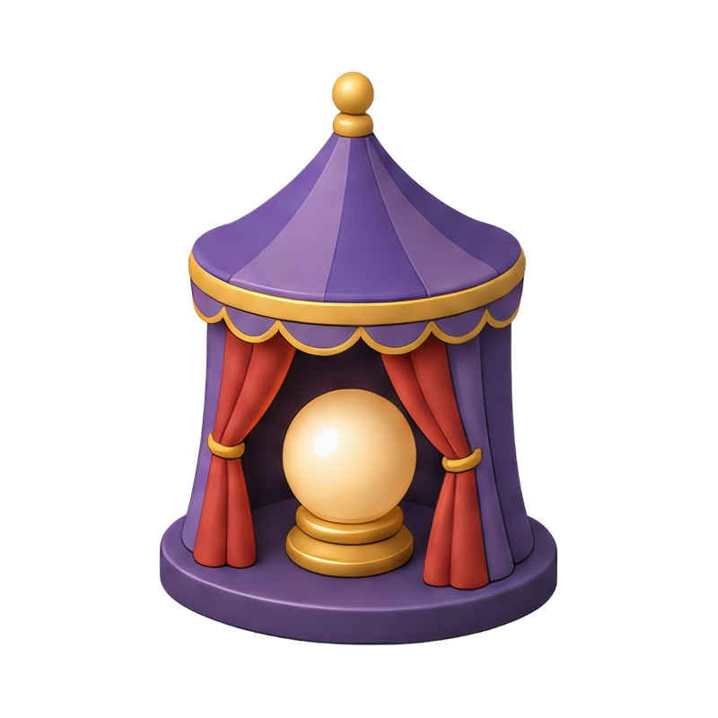 mystical fortune teller tent
