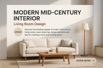 Stylish Modern Mid-Century Living Room Design Ideas