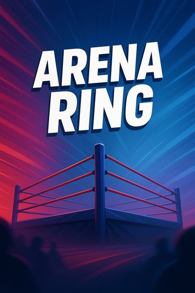 Dynamic Arena Ring Illustration with Bold Text