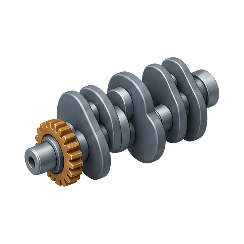 Crankshaft with counterweights