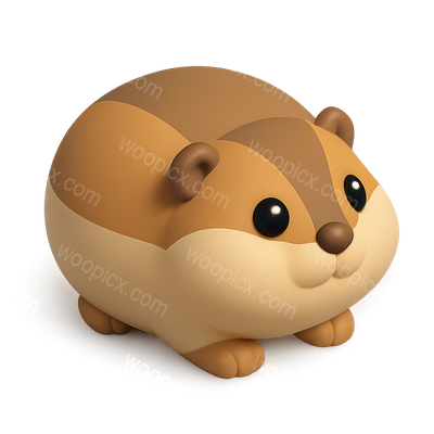Cute Cartoon Hamster Figurine