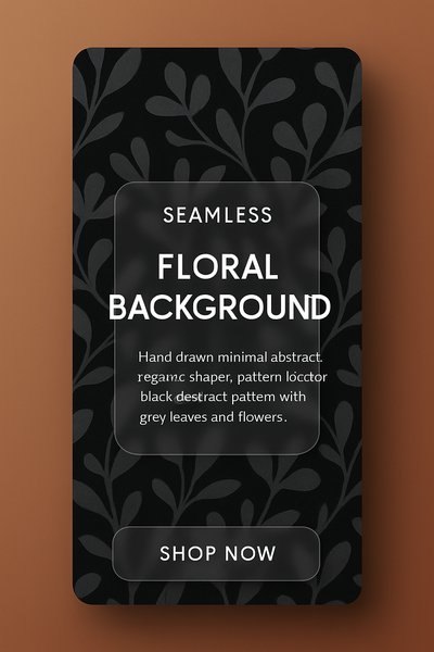 Floral Elegance Display with Modern Glass Panels