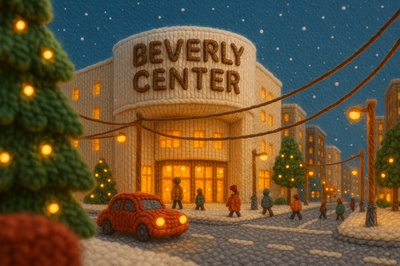 Winter Wonderland Crafted from Yarn at Beverly Center