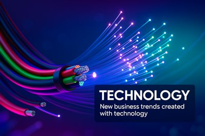 Vibrant Electric Cables and LED Technology Visuals