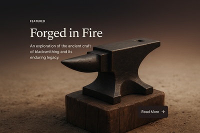 Stylish Anvil Icon Design for Web Page