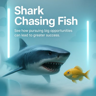 Shark Chasing Fish - A Dynamic Visual Representation
