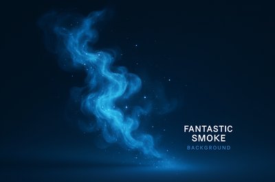 Magical Stardust Smoke Background with Glittering Particles