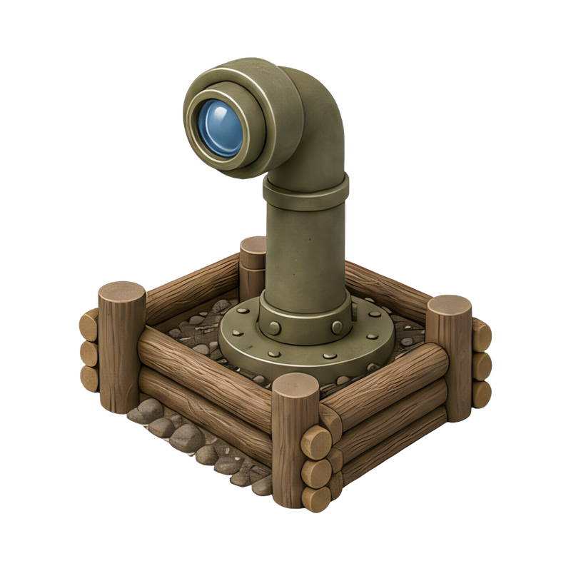 historical WW1 trench periscope