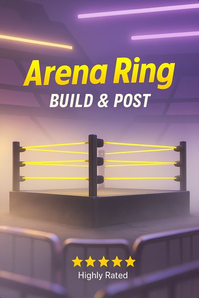 Vibrant Neon Carousel Design Featuring Arena Ring