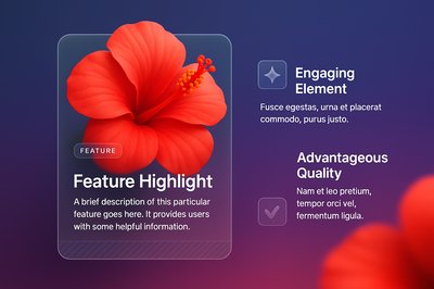 Vibrant Watercolor Hibiscus Flowers on a Gradient Background