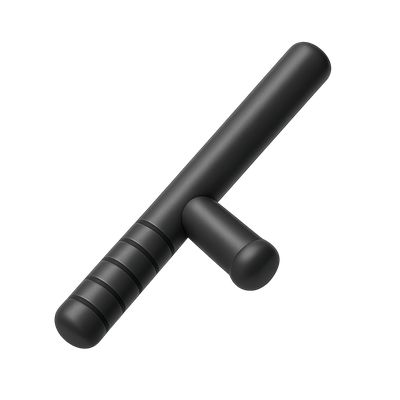 Stylish 3D Baton Icon with Isometric View