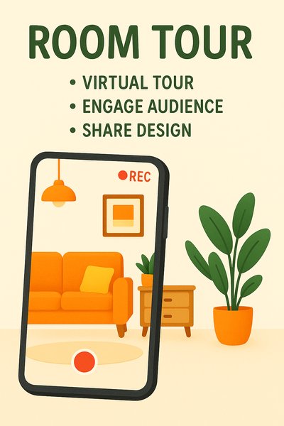 Illustrative Graphic for Virtual Room Tour Promotion