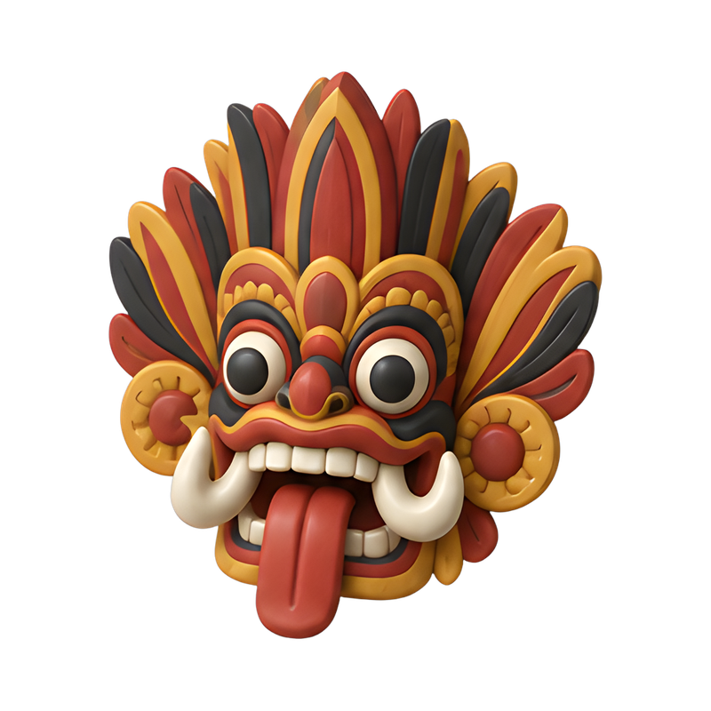 Traditional Sri Lankan Raksha Mask