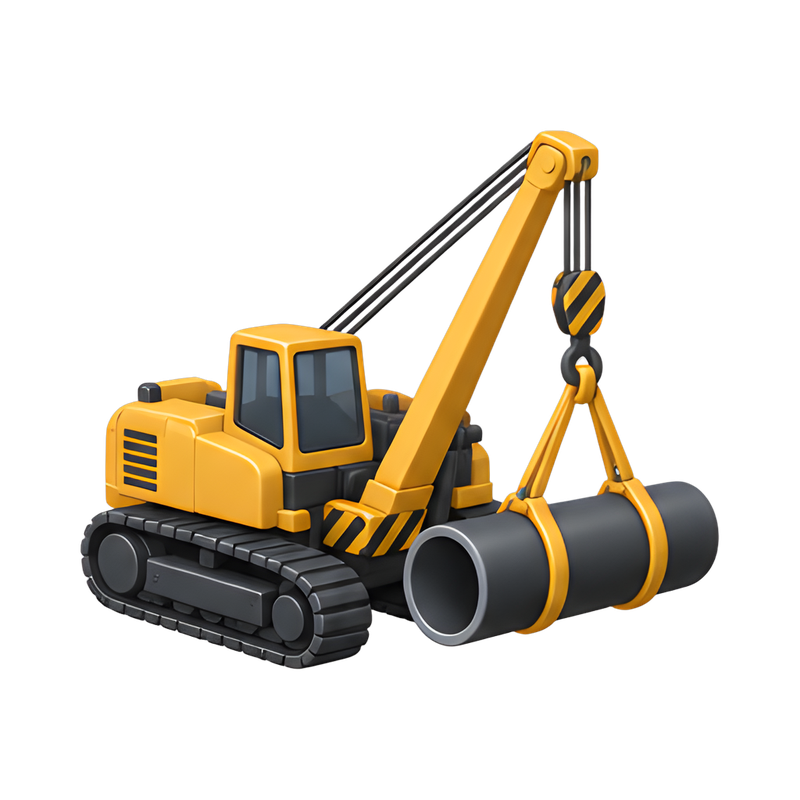heavy-duty sideboom pipelayer