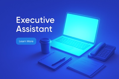 Fluorescent Glow Office Scene with Executive Assistant Theme