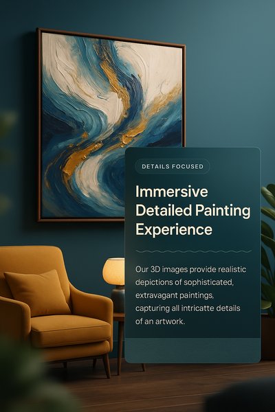 Stylish Living Room Featuring Artistic Painting