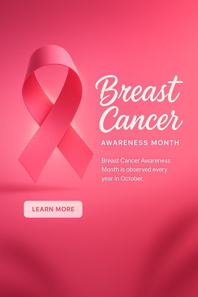 Breast Cancer Awareness Month Promotional Graphic
