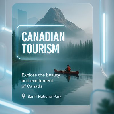 Promotional Travel Graphic for Canadian Tourism