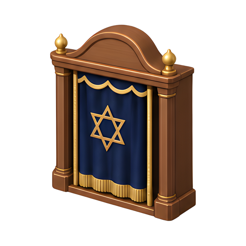 Elegant torah ark cabinet