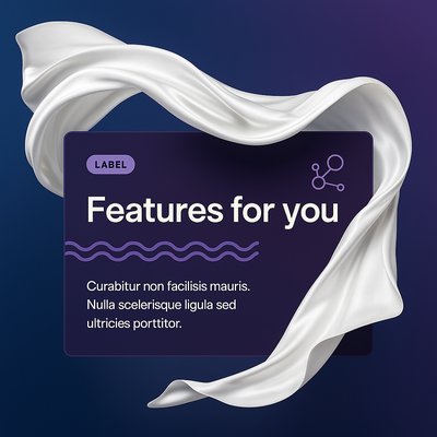 Dynamic White Silk Fabric with Feature Block Design