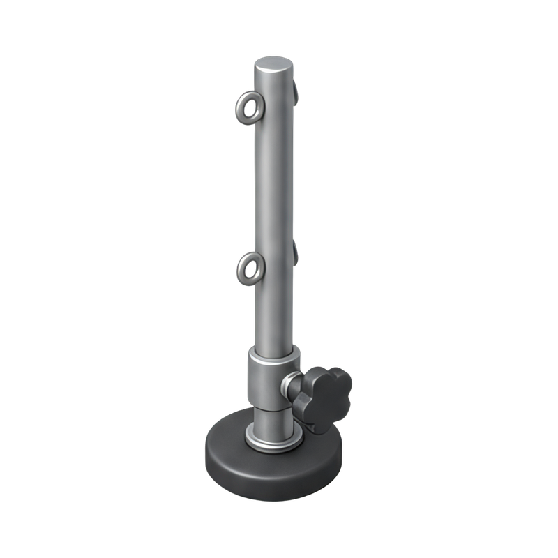 Flexible pole for tower stretching