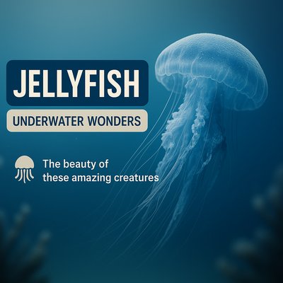 Stunning Realistic Jellyfish Design for YouTube Thumbnail