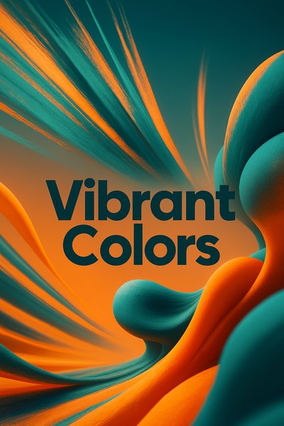 Dynamic Colorful Abstract Wallpaper with 3D Elements