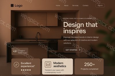 Modern Kitchen Interior Design Landing Page 2026