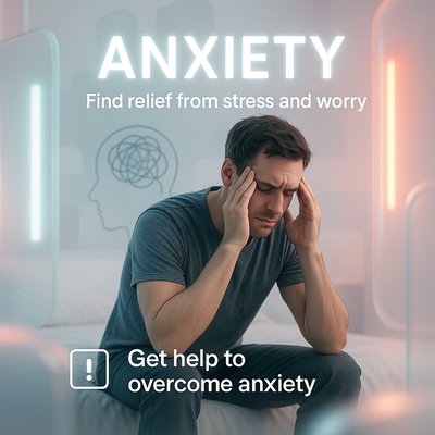 Mental Health Awareness Graphic on Anxiety Relief