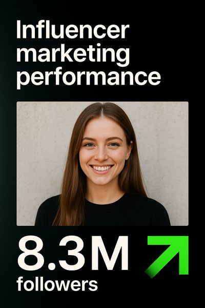 Influencer Marketing Performance Graphic with Engaging Visuals