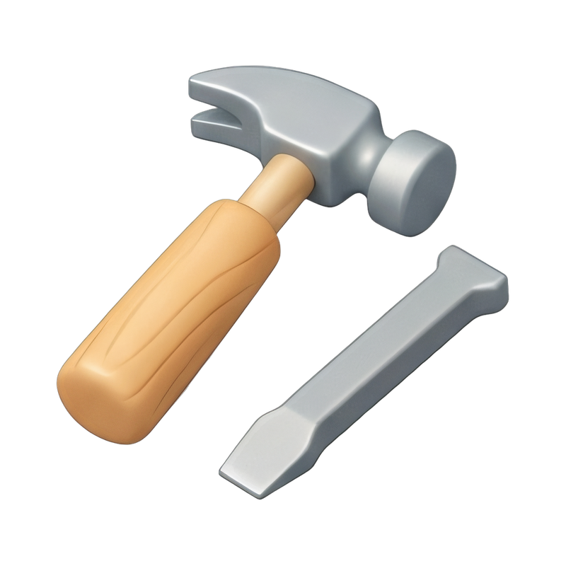 Fossil excavation tools set
