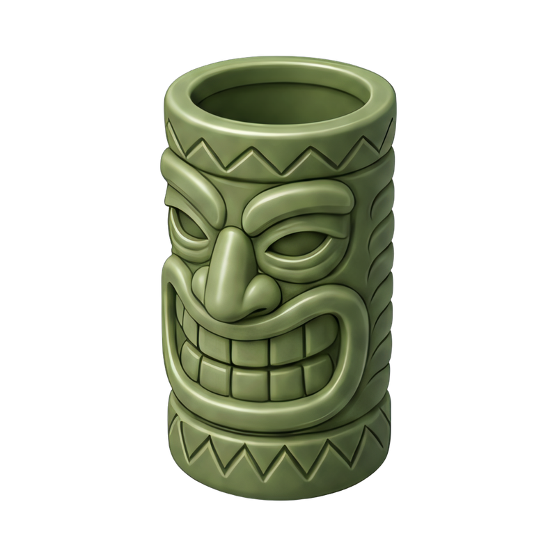 handcrafted tiki mug design