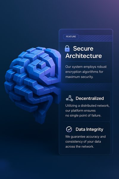 3D Cryptographic Brain with Feature Blocks