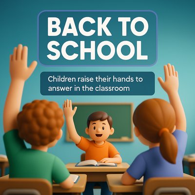 Children Engaged in Classroom Activity for Back to School Theme