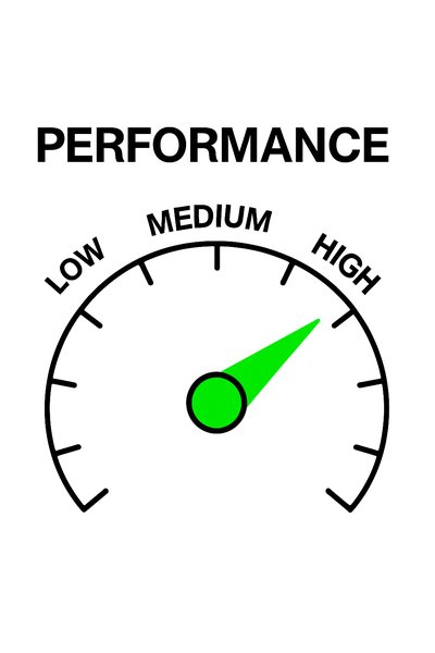 Performance Gauge Illustration with Clear Indicators
