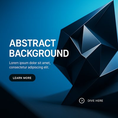 Elegant Dark Blue Abstract Geometric Background for Modern Design