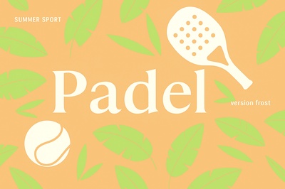 Summer Sport Padel: Fresh Design with Leaf Patterns