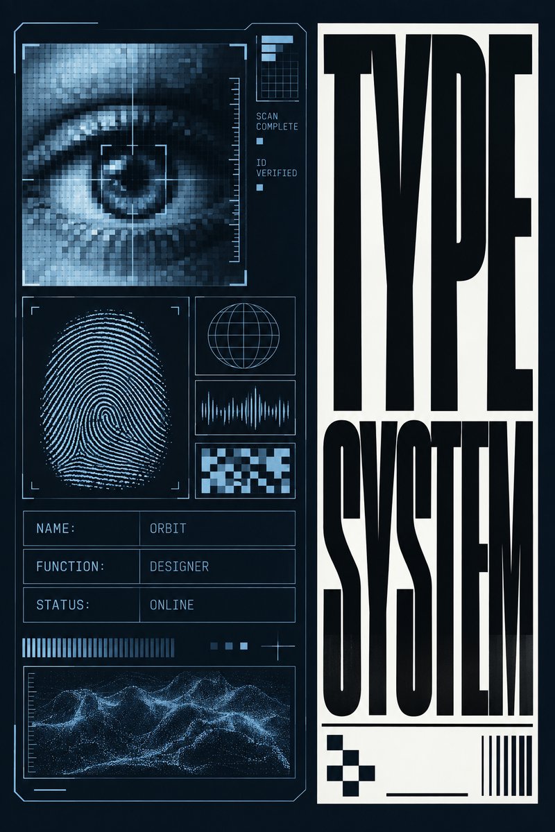 Futuristic cyber ID card design
