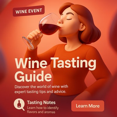Promotional Graphic for Wine Tasting Event