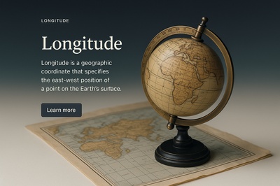 Stylish Web Design Featuring Longitude Theme