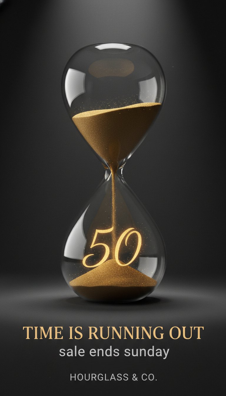 Time is running out sale banner