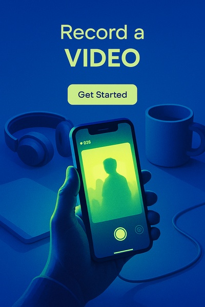 Fluorescent Glow of a Phone Recording a Video